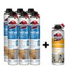Krakenbond Krakenbond FastCoat Insulation Foam Spray, 27.1 oz, 6 Gun Use Cans, 1 Spray Foam Cleaner, 7PK 6FC1FGC
